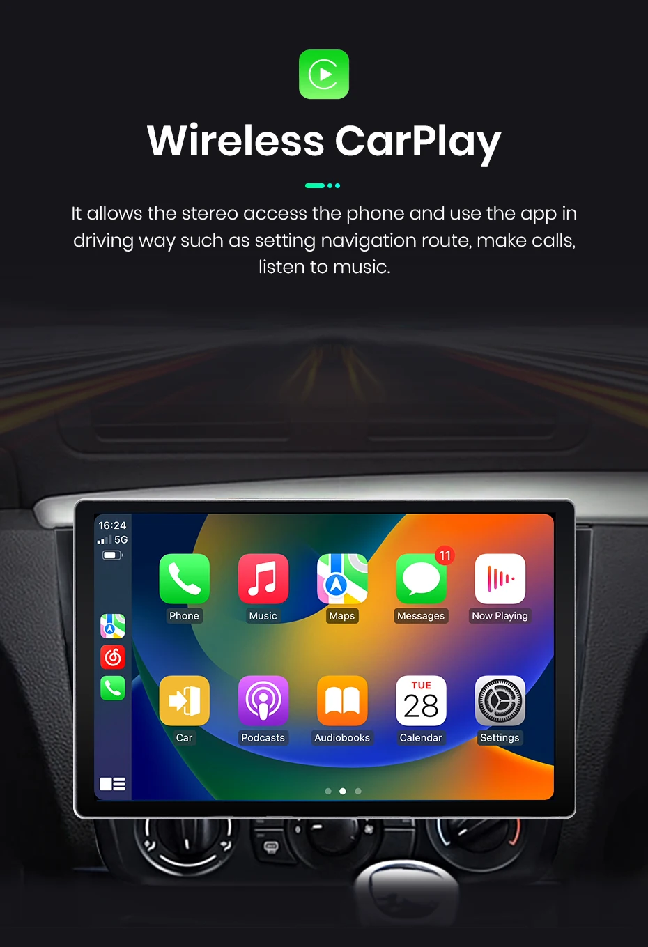 Junsun x7 max 13.1 "2k ai Stimme drahtloses Carplay Android Auto Autoradio für BMW 1er 1er Serie e88 e82 e81 e87 Autoradio – Detail 13