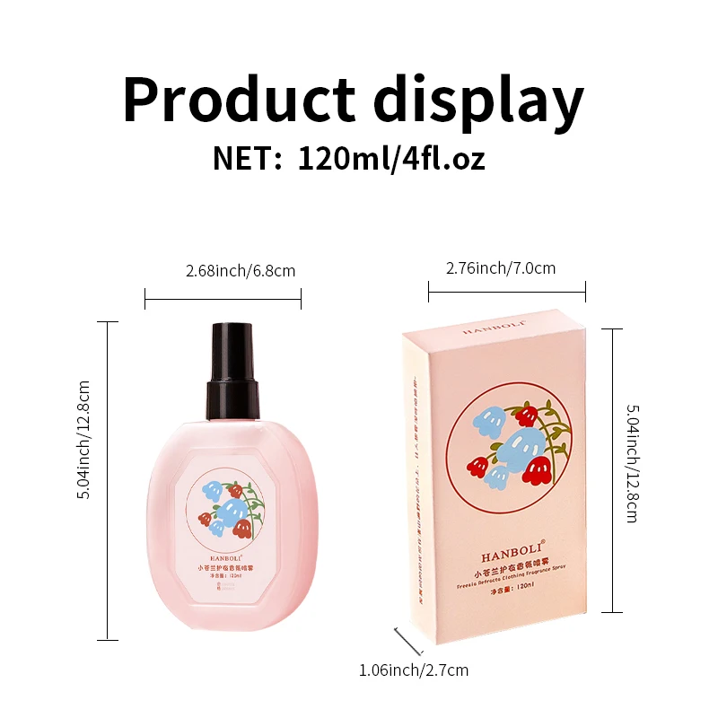 Clothes Perfume Spray Men Women Wardrobe Closet Fresh Deodorant Mite Remover Scent Long Last Clothing Fragrance Freshener 120Ml deodor perfume spray