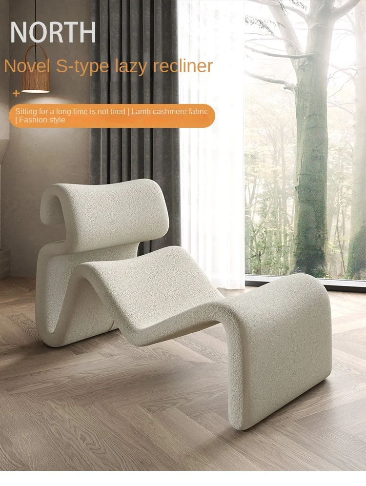 Description Picture 2 of itemLiving Room Chairs Furniture Home Decor Single Sofa Chair Bedroom Balcony New Style Leisure Lazy Sofa Chair Simple Leisure Chair