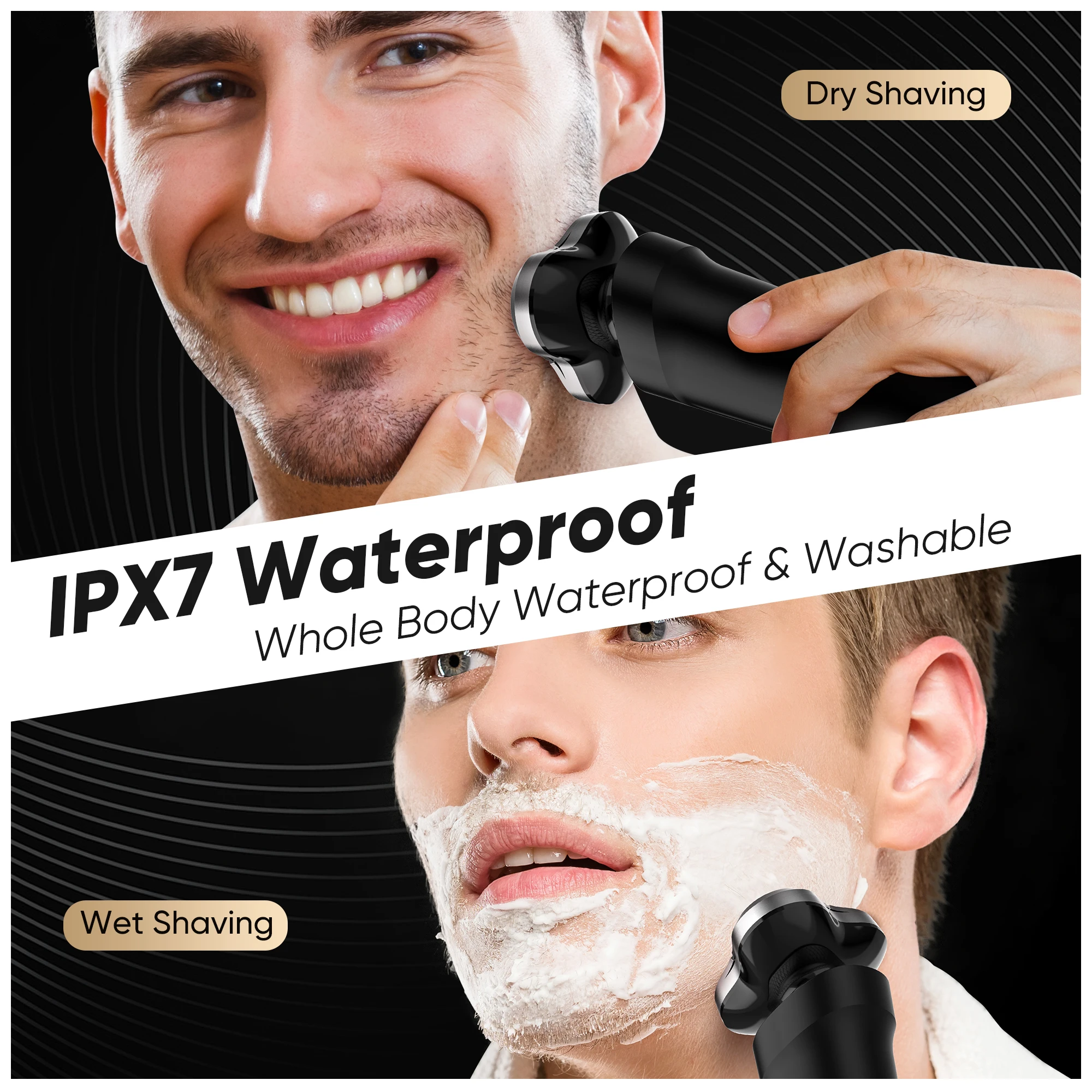 SEJOY Shaver Men USB Electric Shaver Powerful Beard Shaving Machine Electric Razor Rechargeable Waterproof