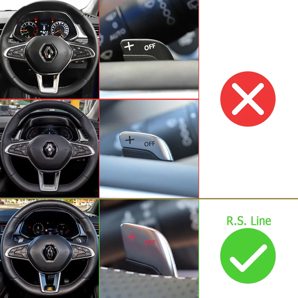 Palettes De Changement De Vitesse EDC Pour Voitures Renault