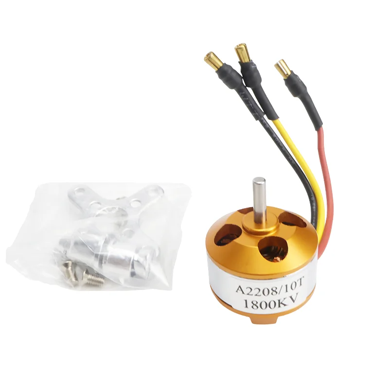 Moteur sans balais A2208 1000KV-2600KV pour drone RC quadricoptère
