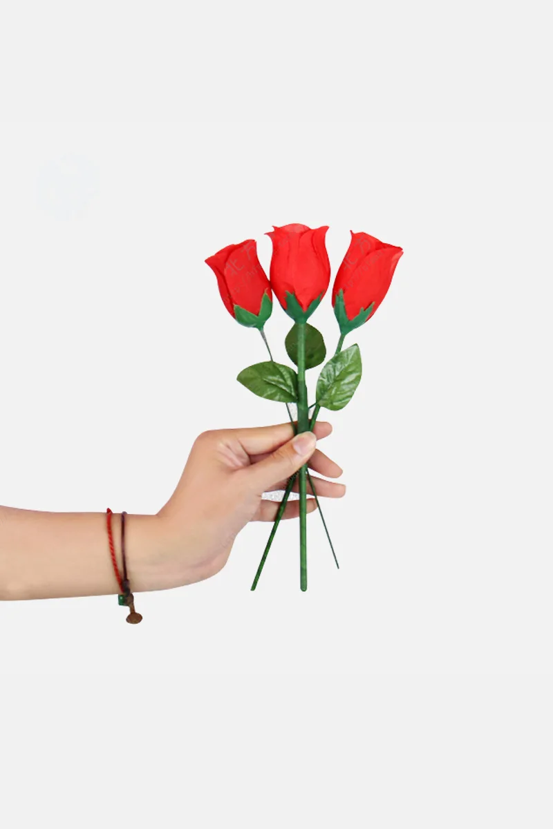 

The Fire Rose 2.0 Stage Magic Tricks One Rose Disappear to Three Magia Magiciain Party Illusions Gimmick Props Mentalism Comedy