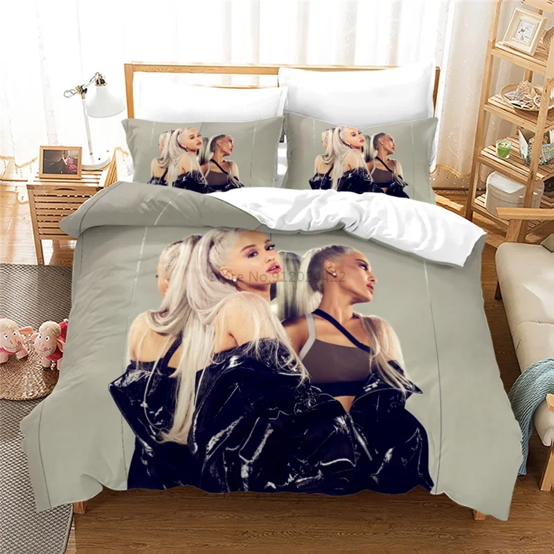 Home Textile Ariana Grande Singler Printed 3d Bedding Set Bed Linen Bedclothes Duvet Cover Set Pillowcase 2/3pcs Queen King Size 5