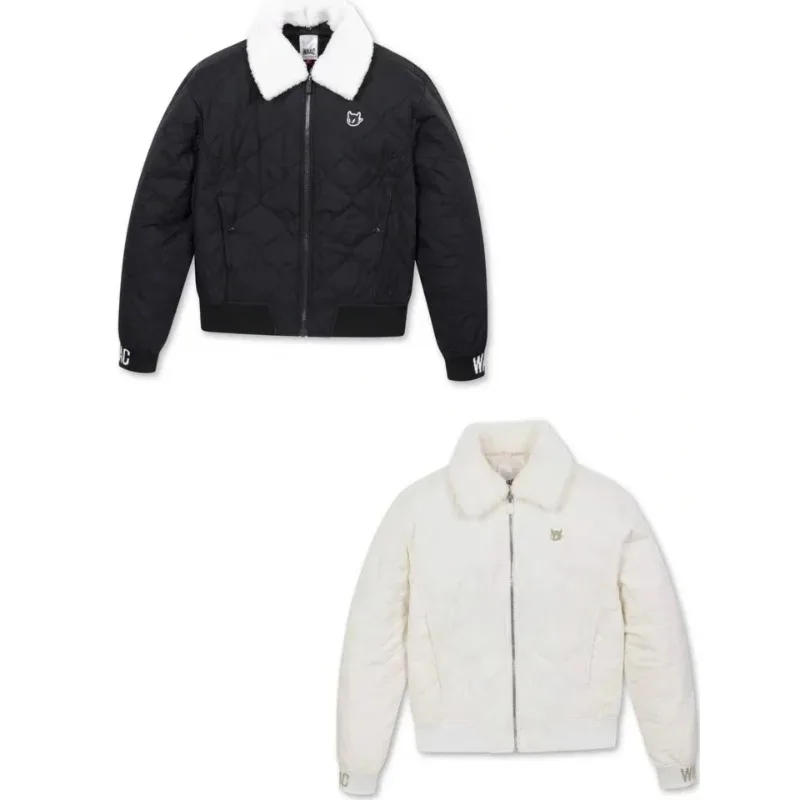 

Golf Women's Clothing 23 Winter New Fleece Lapels Detachable Warm Jacket.
