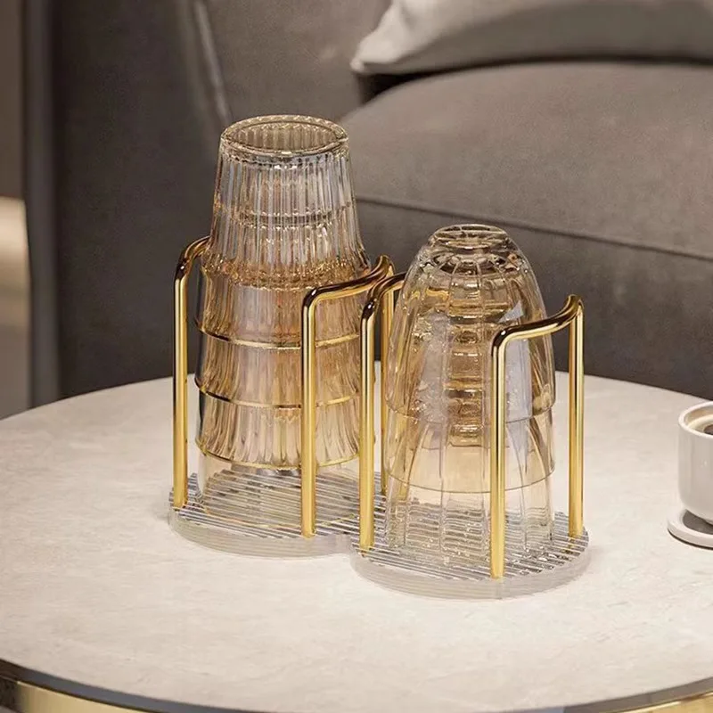 Disposable Cup Storage Rack Double Cup Rack Water Tea Dispenser With Long Stick Mug Display Home Storage
