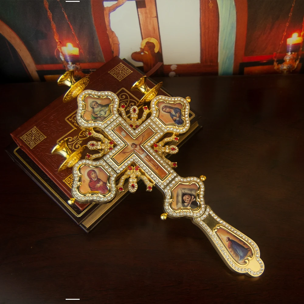 Der orthodoxe Kreuz kirchen baptist liefert einen hand gehaltenen Massen kerzenhalter mit hochwertiger Basis, hand gefertigt mit exquisiten Geschenkbox-Verpackungen – Detail 8