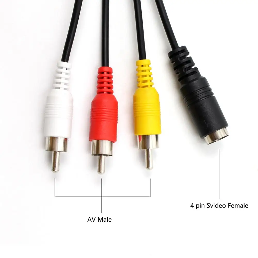Wiistar AV to HDMI Audio Adapter CVB 3RCA TO HDMI Converter AV S video to With USB Cable For HDTV DVD