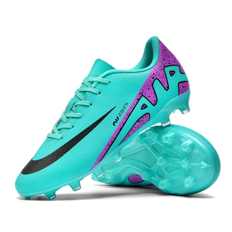 Men Football Shoes TF/FG Ankle Outdoor Non-slip Grass Professional Training Match Size 33-46