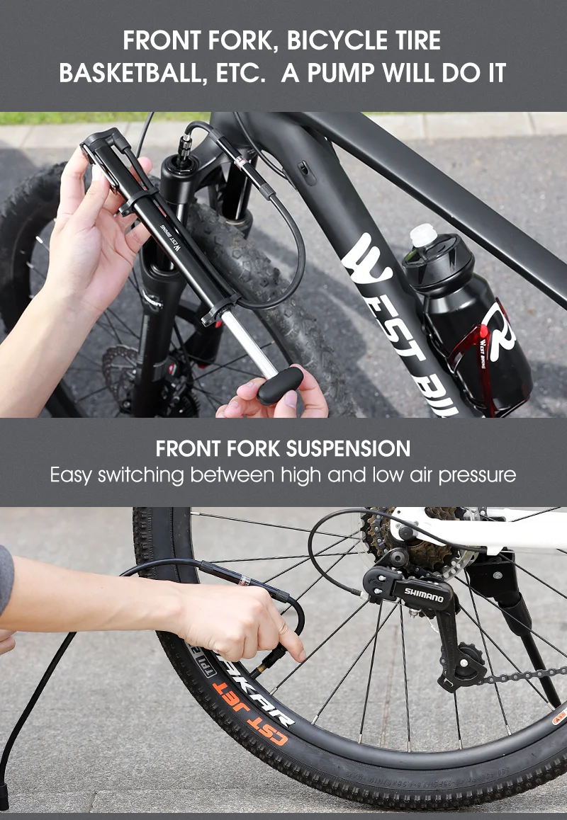 Pompe à Vélo électrique Portable Mini - Haute Pression 120 PSI - Écran LED - Compatible Presta/Schrader - Charge USB-C