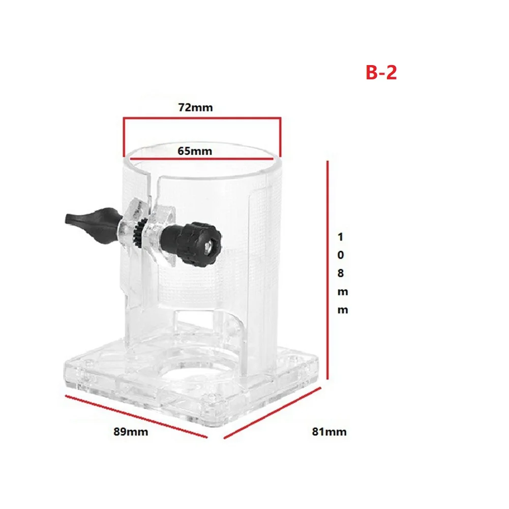 Trimming Machine Transparent Base 3703 Wooden Router Base For MakitaRT0701C Woodworking Trimming Machine Accessories 3