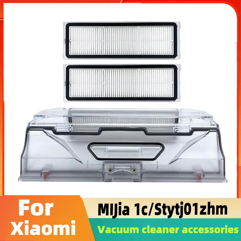 Dust Bin Box And Hepa Filter Replacement For Xiaomi Mijia 1C /Stytj01zhm Dreame F9 Robot Vacuum Cleaner Spare Parts