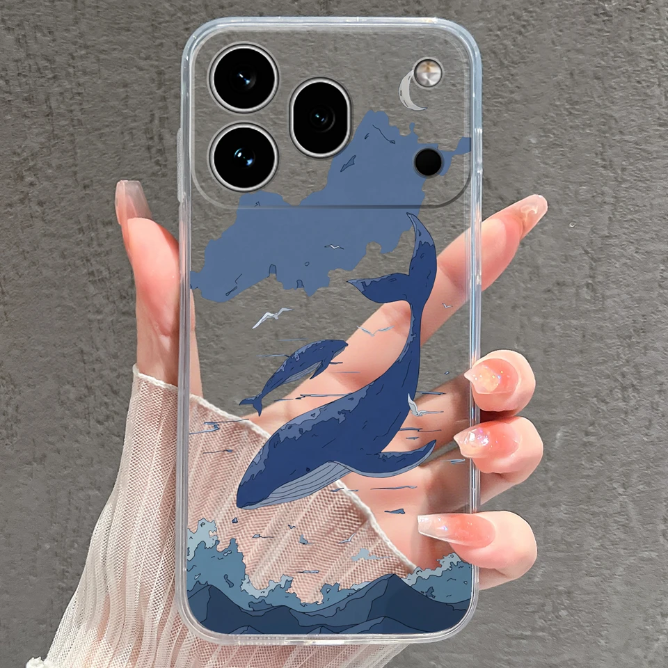 Cute Little Prince Anti-Slip Durable Transparent Phone Case - Silicone TPU Protective Shell