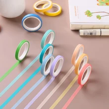 

5Rolls/box Washi Tapes Colorful Masking Tape Decoration Scrapbook Adhesive Tape for DIY Craft Journal Stationery School Supplies