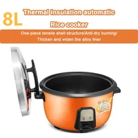 220V 1300W 8L Large Capacity Electric Rice Cooker Canteen Commercial Rice Cooker Electric Pressure Cooker With Adapter 1
