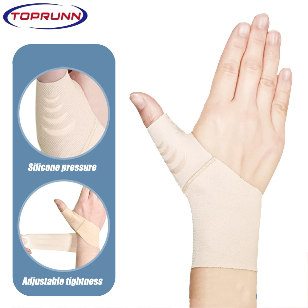 

1Pcs Thumb Wrist Brace Compression Sleeve for Arthritis Pain Relief Protector Support,Elastic Fabric Thumb Spica Splint Glove