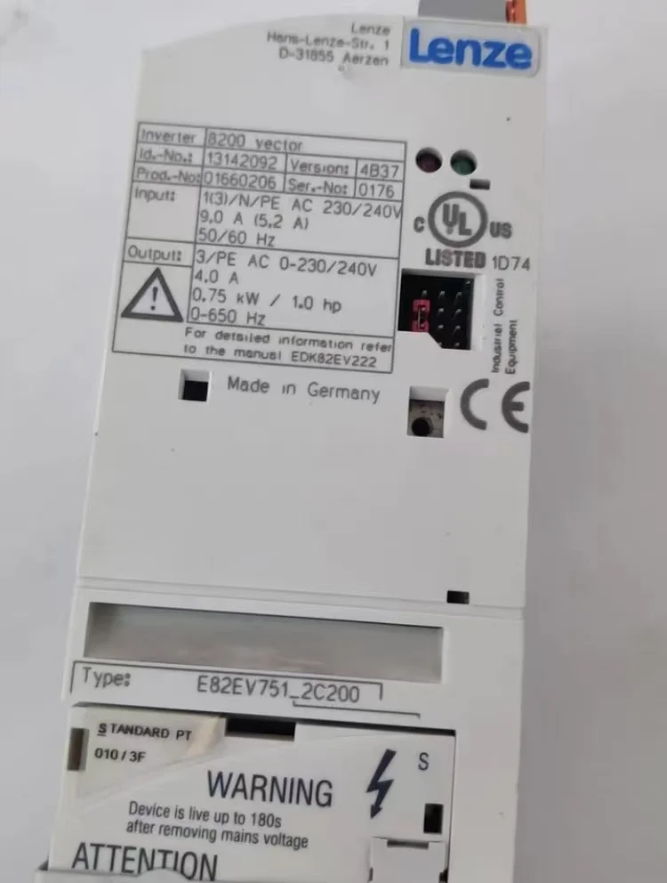 Фото E82EV751-2C200 Lenz 8200 Series Inverter 0.75KW 220V №4