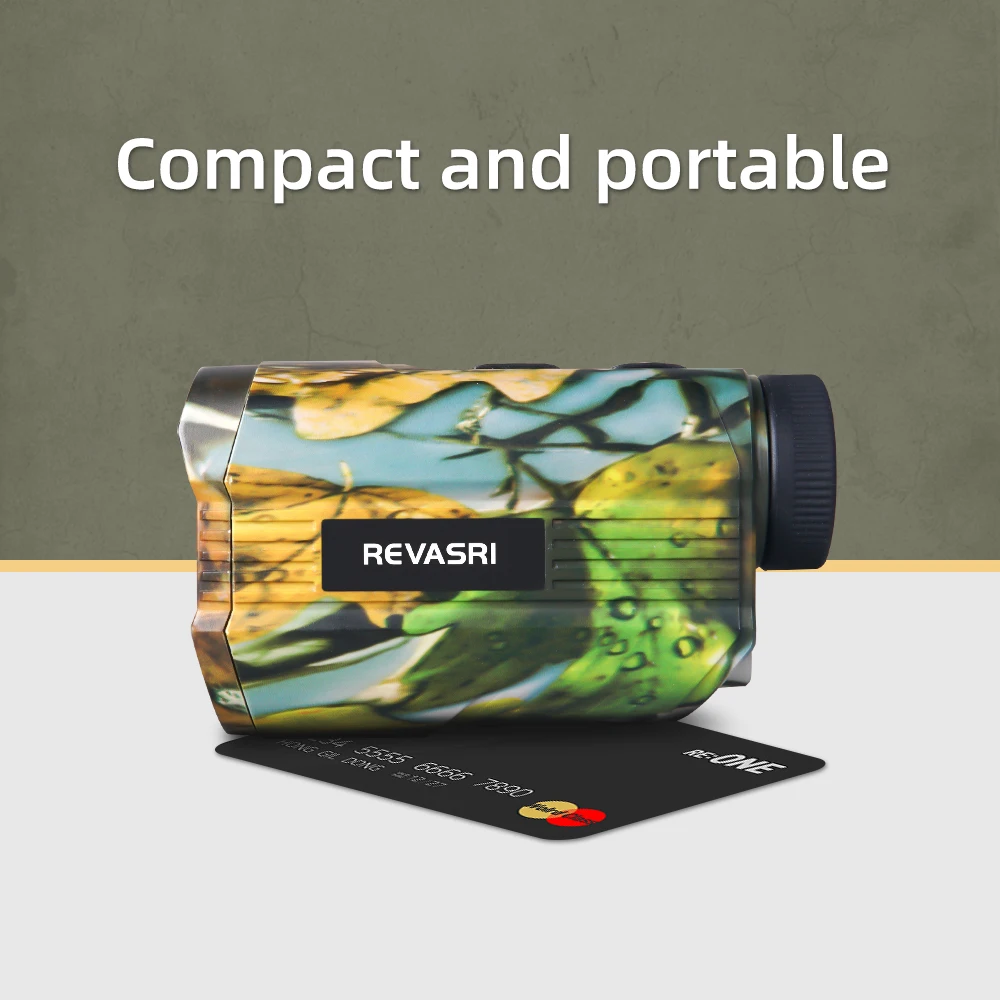Télémètre laser camo REVASRI 2000/3000m mini - Multifonction distance, angle, vitesse pour pêche