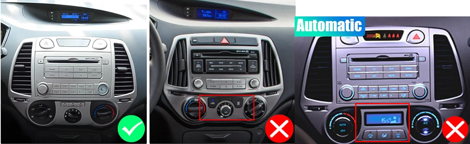 ESSGOO IPS Touchscreen Display Wireless CarPlay Android Auto Android 14 9" Für Hyundai i20 PB 2008-2011 Autoradio GPS Navigation USB FM Wifi Bluetooth Lenkradsteuerung Mirror Link RDS 2+32G/2+64G/4+64G – Detail 4
