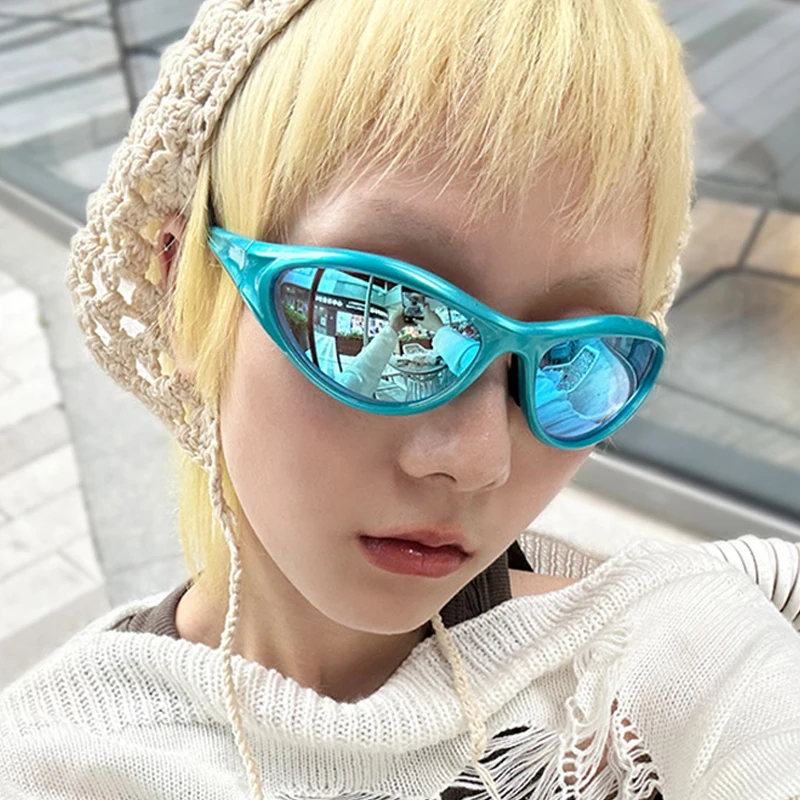 キャットアイサングラス グラデーションレンズ So & ei-男性と女性のためのレトロな反射サングラス,キャッツ