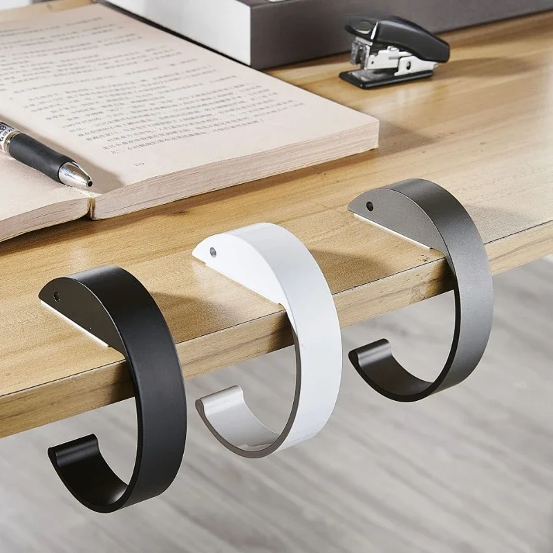 Student Portable Bag Hook Table Sided Bag Metal Rack Handbag Backpack Hanger Holders Table Hook Office Desk Accessories desk storage hook purse bag hook bag hook