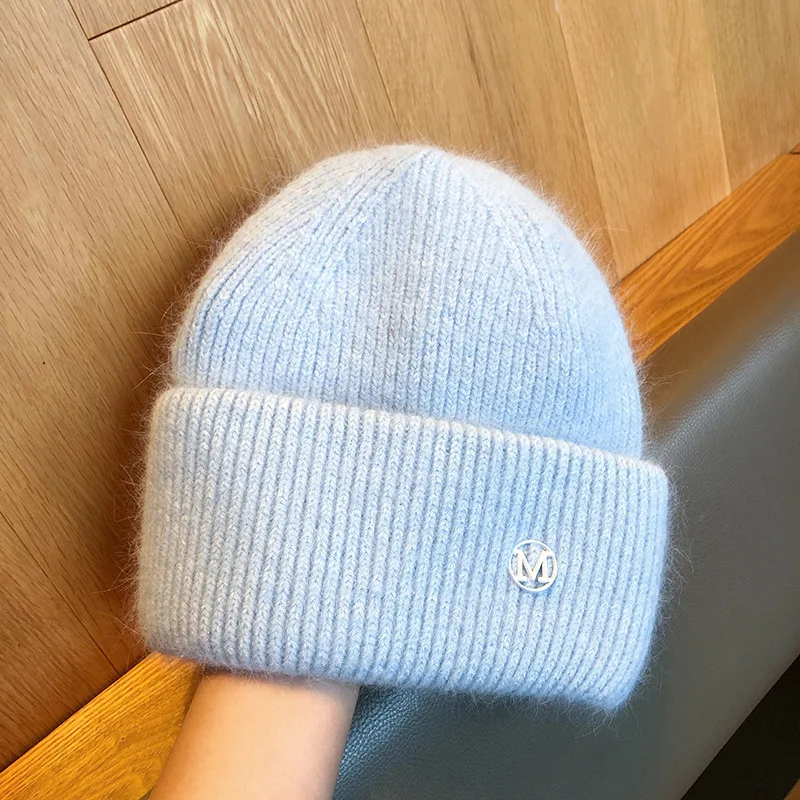 Nuovo arrivo inverno caldo berretti lavorati a maglia donna all'aperto designer di marca lettera cappello spesso hip hop berretti moda alla moda cool_voghion.com