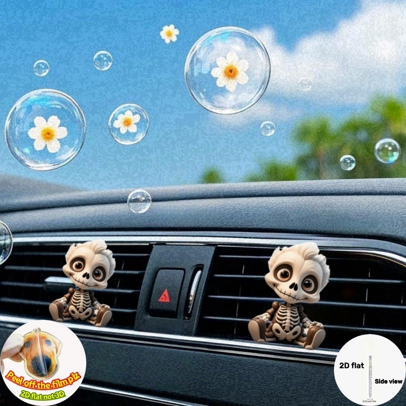 2D Flat Acrylic Car Air Freshener car interior diffuser perfume accessories party festival Decor Christmas Thanksgiving Gifts