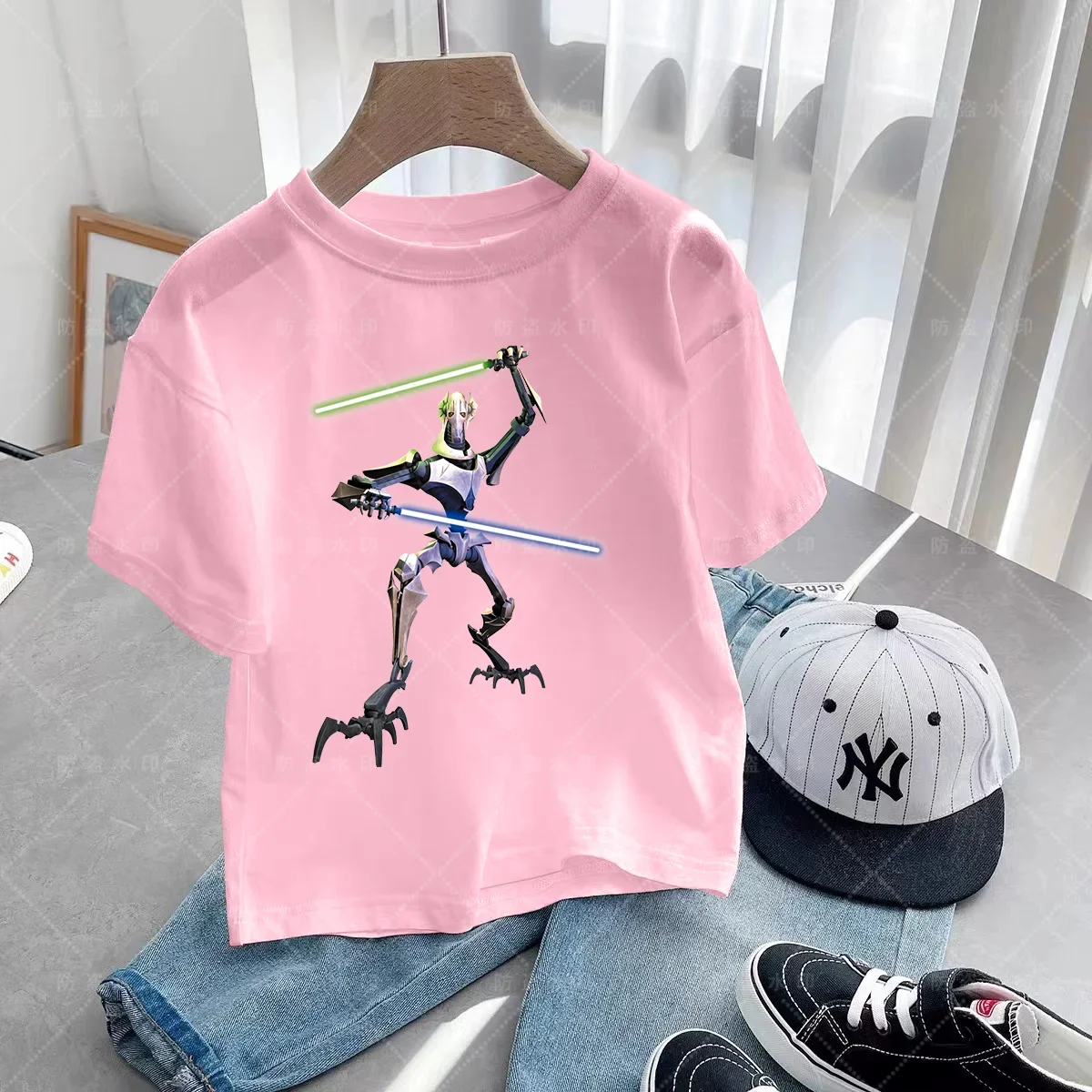 Star Wars Tshirts  Print Disney Darth Vader Kids T Shirt Summer Fashion Cartoons T-shirt Boys Girls Crew Neck Loose Tshirt Top 4