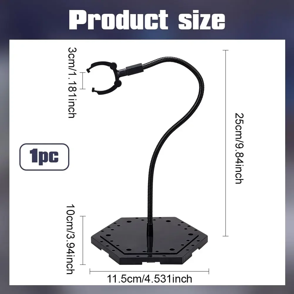 Action figure stand 25cm snake tube bracket action figure base display stand