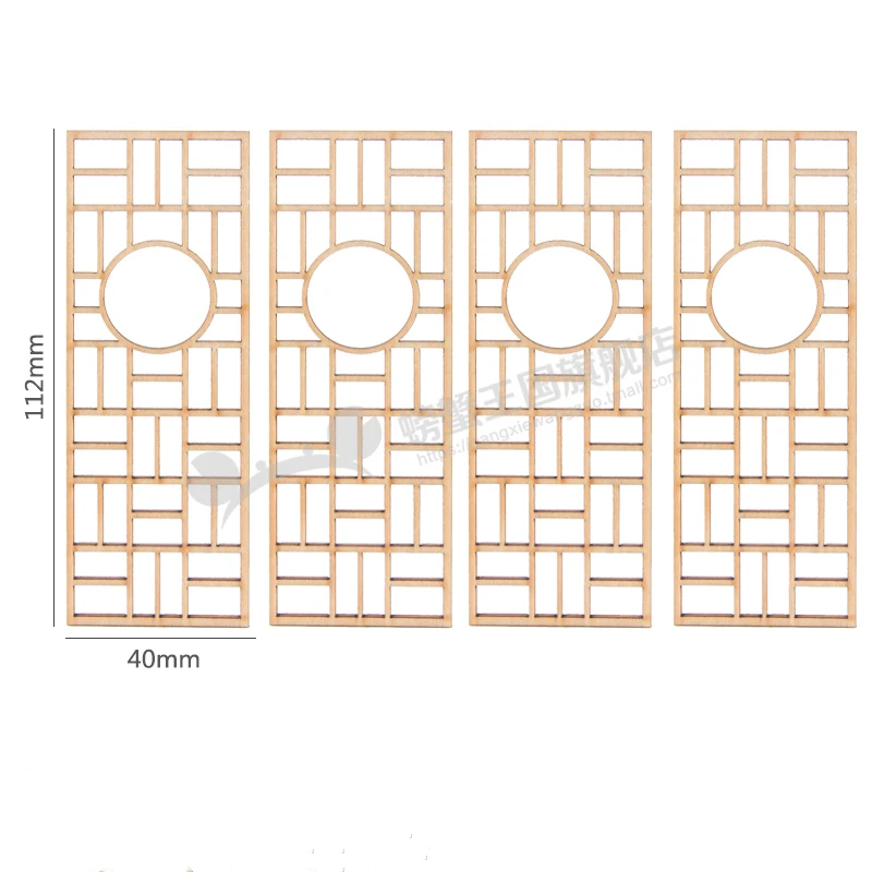 Miniature Wooden Dollhouse Decor with Folding Decorative Door