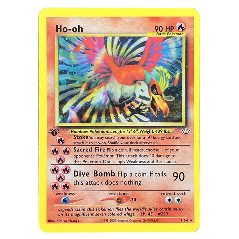 TCG Proxy-Karten Neo Revelation Shining Magikarp Shining Gyarados Entei Ho-oh Raikou Suicune DIY Trading Card Game Geschenke – Detail 3