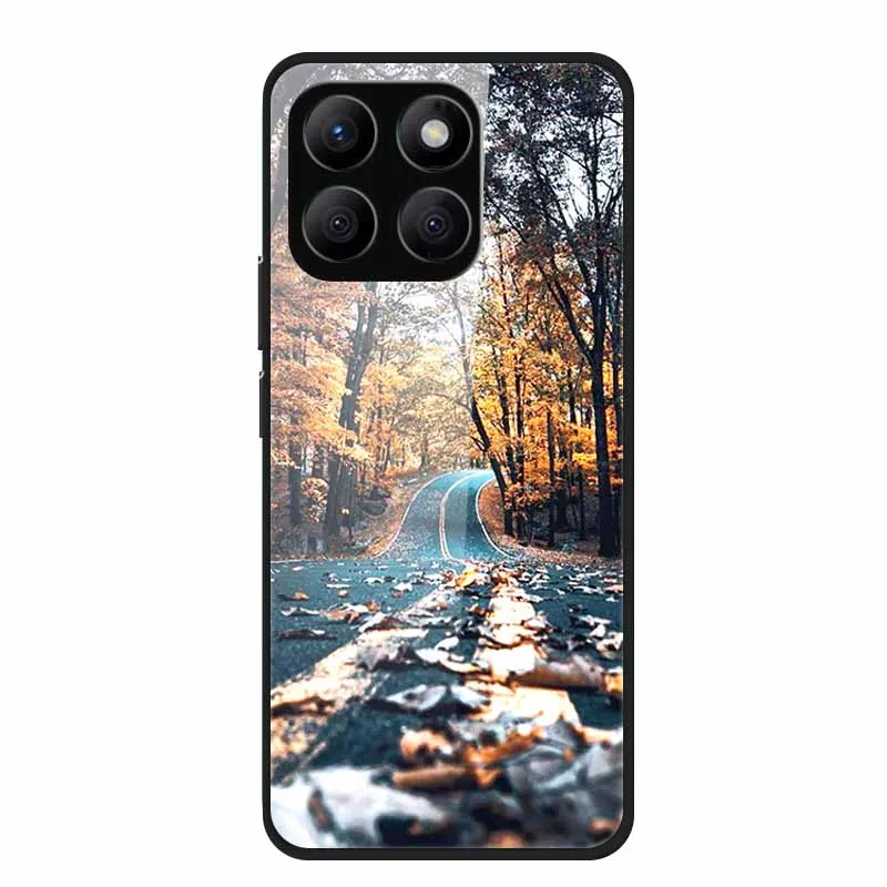 Enhanced Tempered Glass Protective Phone Case with Soft Bumper Design