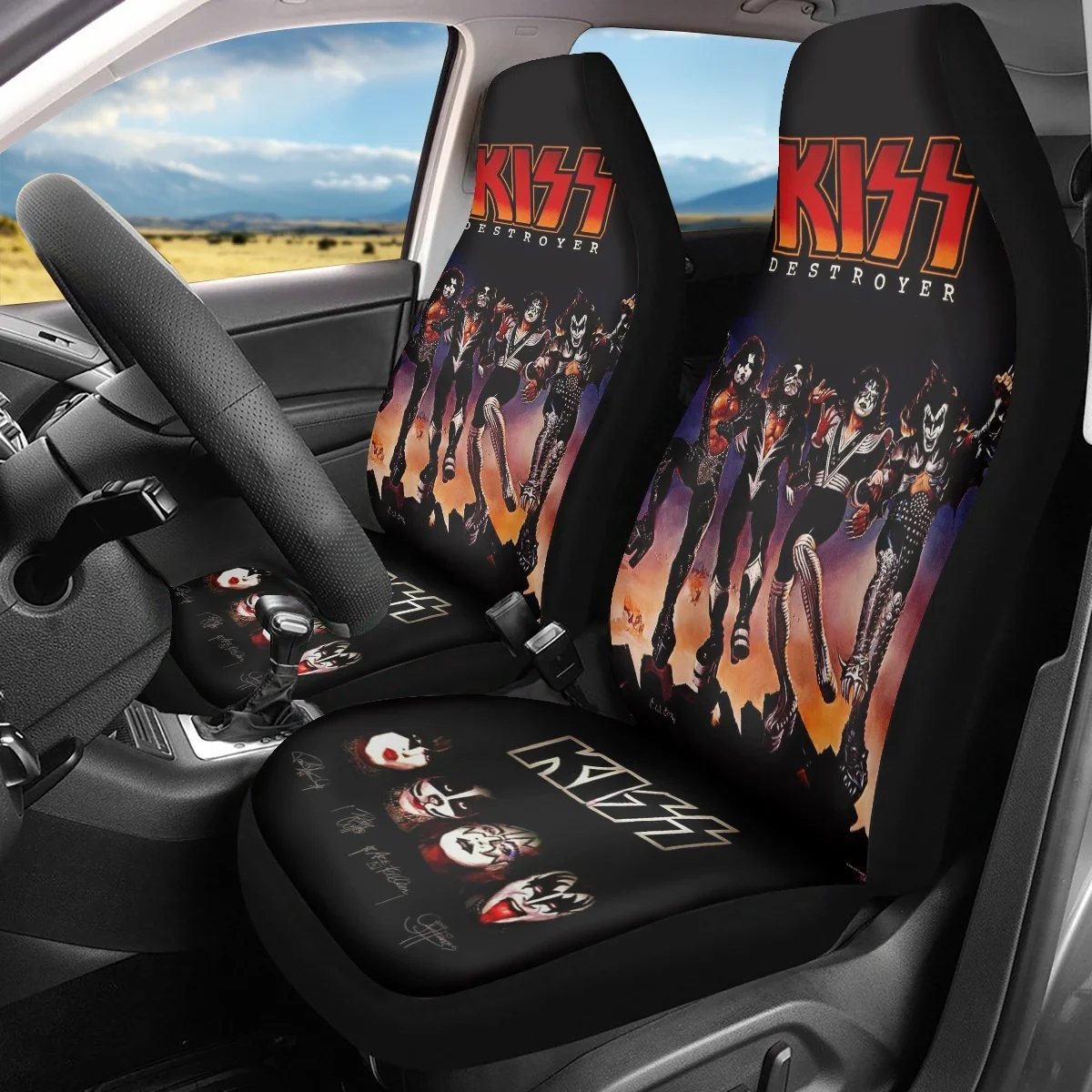 Abstract Graffiti Hiphop Lip Car Seat Covers