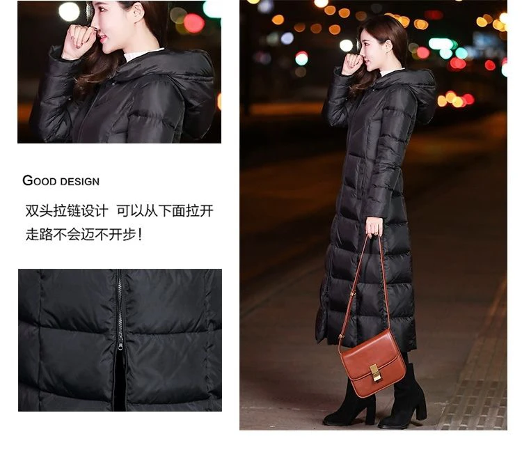 Abrigos largos de algodón para mujer, Parkas negras, chaqueta cálida de invierno, Abrigo acolchado de algodón con capucha, grueso y cálido, novedad de 2023_voghion.com