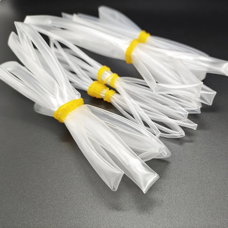 10m 투명 열수축 튜브 슬리브 랩 와이어 키트 2:1 케이블 절연 폴리올레핀 투명 열수축 튜브 1-50mm