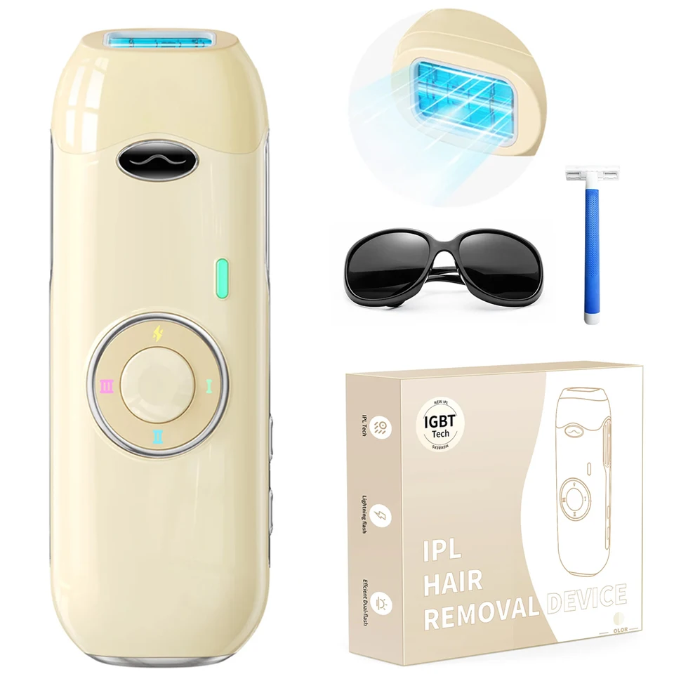 Laser Hair Removal IPL 0.8s Pulse Unlimted Flashes Painless