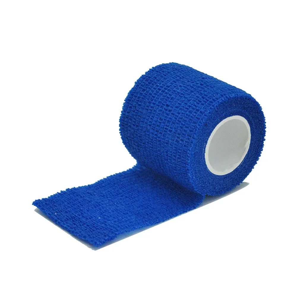 6/15 Stück 4,8 m schwarzes Erste-Hilfe-selbstklebendes, kohäsives Elastizitätsband, Sportband für Handgelenk, Knöchel, Verstauchungen und Schwellungen – Detail 15