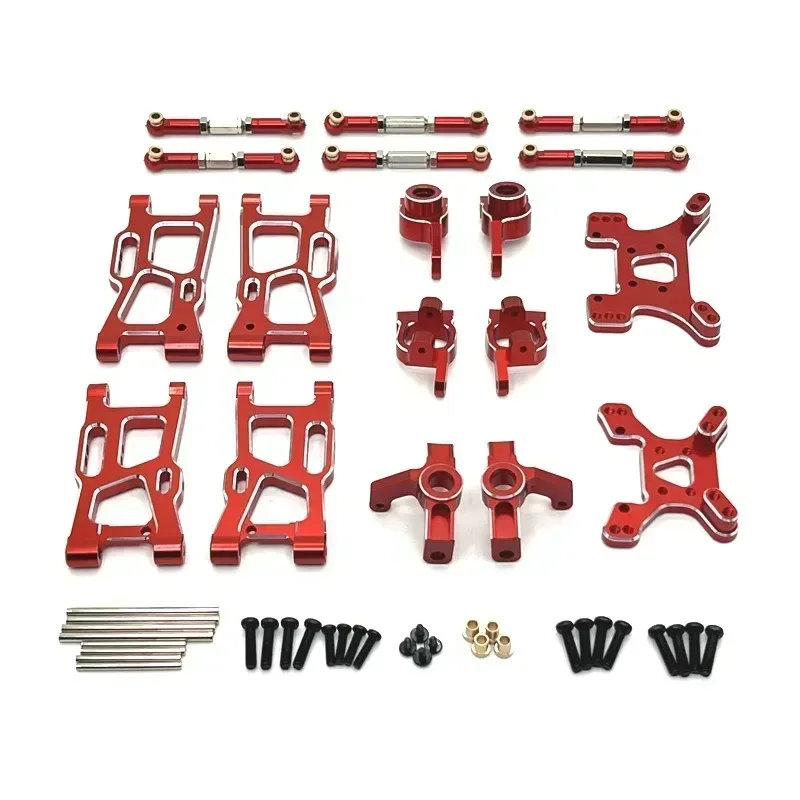 Wltoys 13 En 1 Kit De Piezas Metálicas De Actualización - Compatible Con 144001, 124017, 124019, 144010 Y Más - Mejora Tu Coche RC Con Resistencia Y Estilo (5 Colores)
