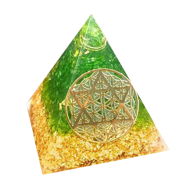 Crystals Chakra Stones Emf Protection Orgone Pyramid Reiki Energy Meditation Pyramid For Positive Energy With Quartz