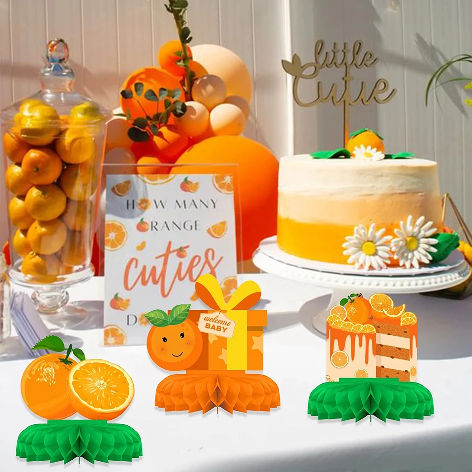 Orange Garland Juexica 48-Pack Fake Mini Oranges Neutral Baby