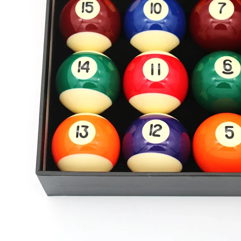 Billiard Products Premium Quality 52.5mm Resin Billiard Pool Balls for Club Pool Table Games