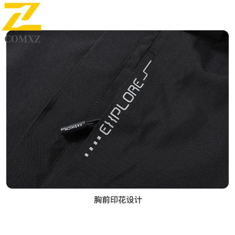 EiAO Jacket Men's Lightweight  Windproof Waterproof Breathable Outdoor Coat for Hiking Camping Fishing All-Season Travel Wear