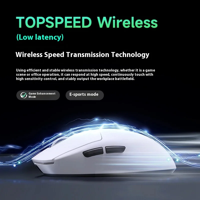Mchose A7 Pro Ultra Series 8k 2.4g Wireless Gaming E-Sports Mouse Paw3950 Lightweight Low Delay Ergonomics Accessories