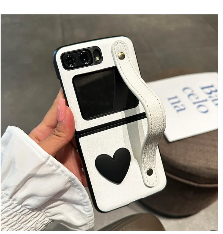 Simpatico Cartone Animato Orso Fiore Perla Braccialetto Braccialetto Custodia In Pelle Per Moto Razr 2022 Custodia Per Moto Razr 2022 Cover 5G Razr 40
