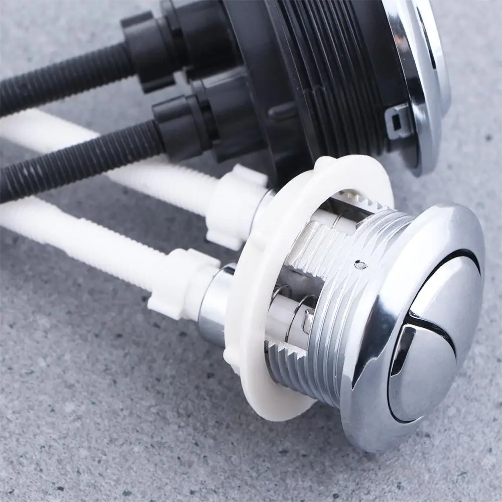 Description Picture 6 of itemUniversal with Thread Accessory Fittings Dual Push Flushing Bathroom Fixture Tank Button Dual Flush Valev Buttons Toilet Button