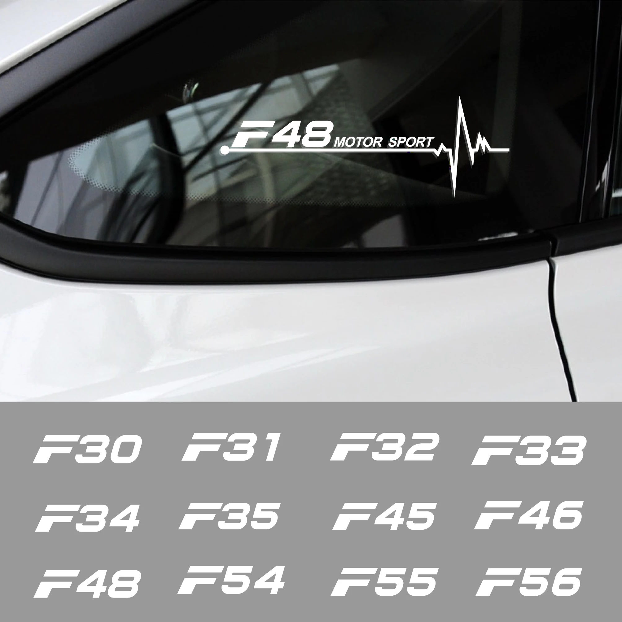 

2pcs Car Side Window Reflective Stickers for F30 F31 F32 F33 F34 F35 F45 F46 F48 F54 F55 F56 F57 F60 F80 F82 F85 F87 Accessories