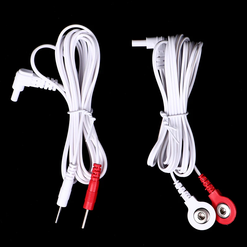 Replacement jack DC head electrode TENS unit lead wires connector cables 1.5/1.8M 2.35mm