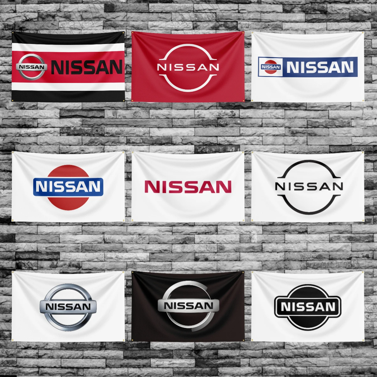 

3x5 Ft N-Nissans Racing Car Flag Polyester Printed Car Banner For Decor