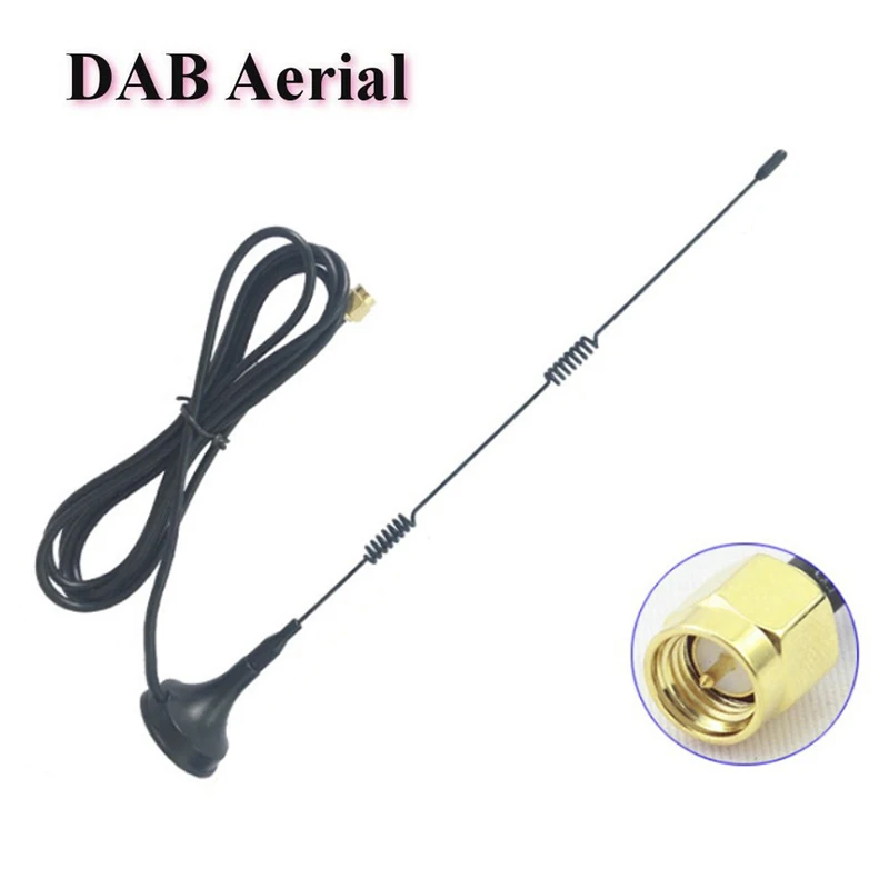 Magnetic base high gain car radio antenna dab aerial 245cm for the pure highway