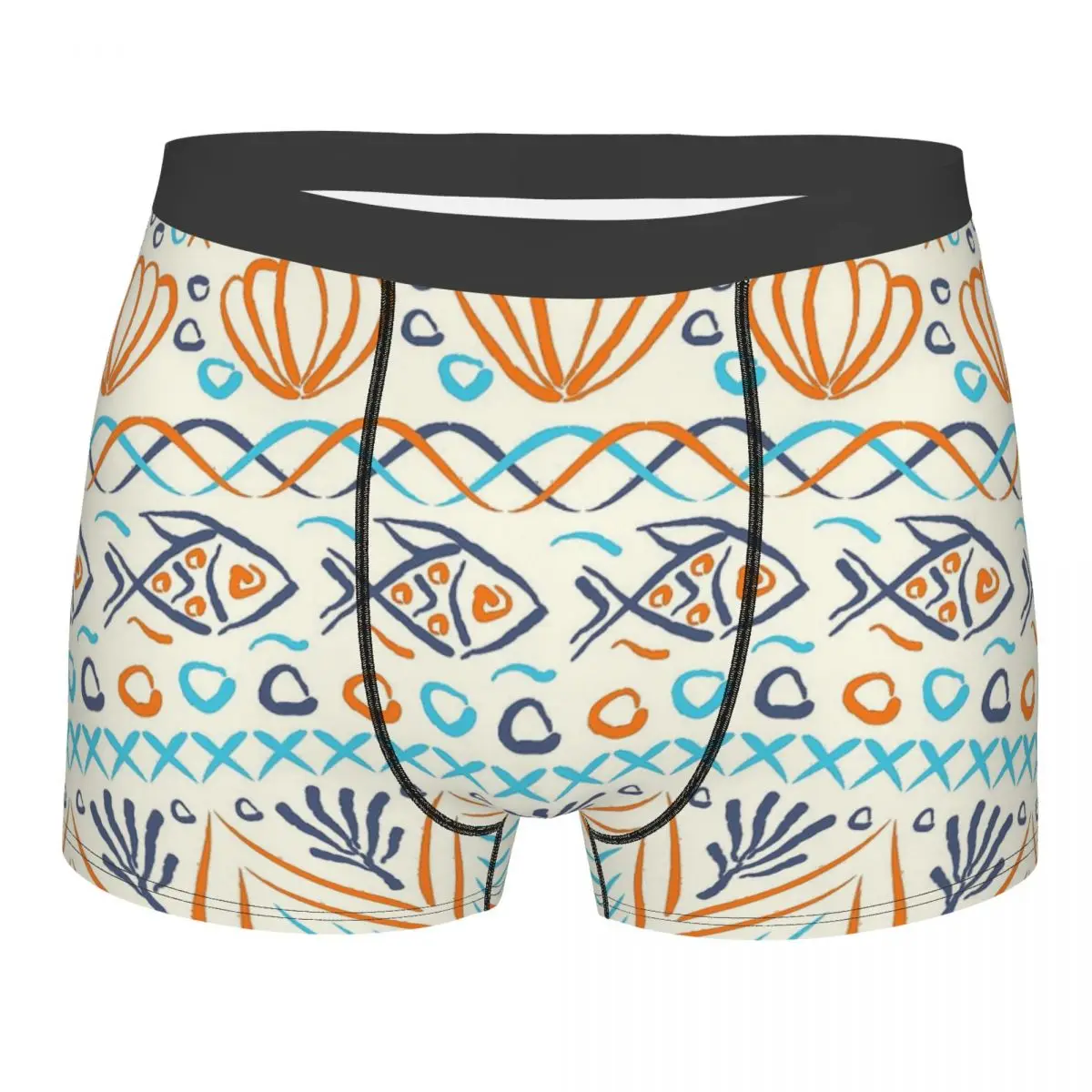 

Animals of The Sea Clever Gentle Free And Happy Shell Underpants Cotton Panties Men's Underwear Sexy Shorts Boxer Briefs